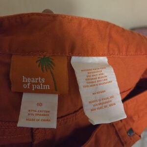 Hearts of Palm Orange Pants